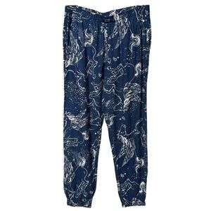Victoria’s Secret Pegasus Celestial Lounge Pants Navy Blue Stars Size Medium